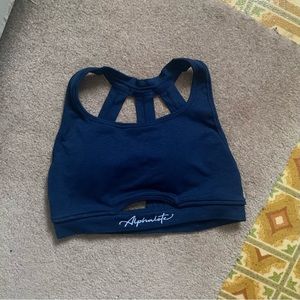 Alphalete ‘Trinity’ Sports Bra (M) - blue moon